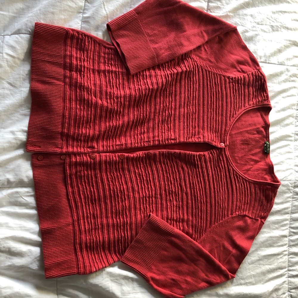Cotton Eddie Bauer cardigan. Barely worn.